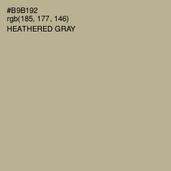 #B9B192 - Heathered Gray Color Image